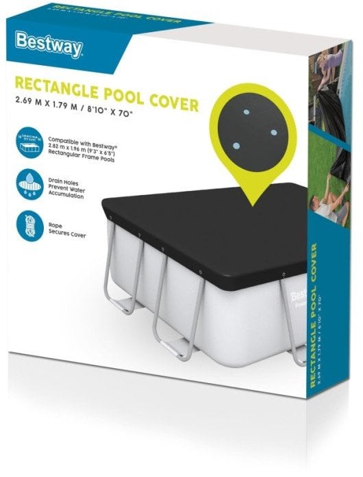 Bestway 58442, Cover, Blå, Polyester, Rektangulær, 196 cm, 2,82 m