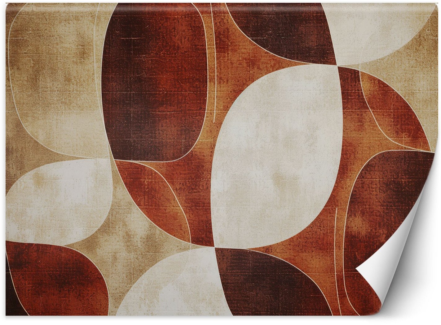 Feeby Fototapeta Abstrakcyjne kształty brązowy 350x245 large