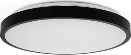 Lampa sufitowa V-TAC Plafon V-TAC 24W LED Okrągły 35cm Natynkowy Pilot Czujnik Ruchu IP44 Czarny VT-8624S 4000K 2500lm