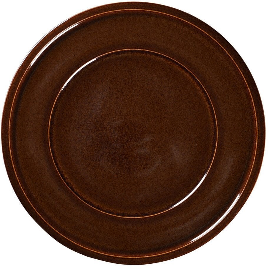 STONE Talerz płaski śr. 32 cm bursztynowy