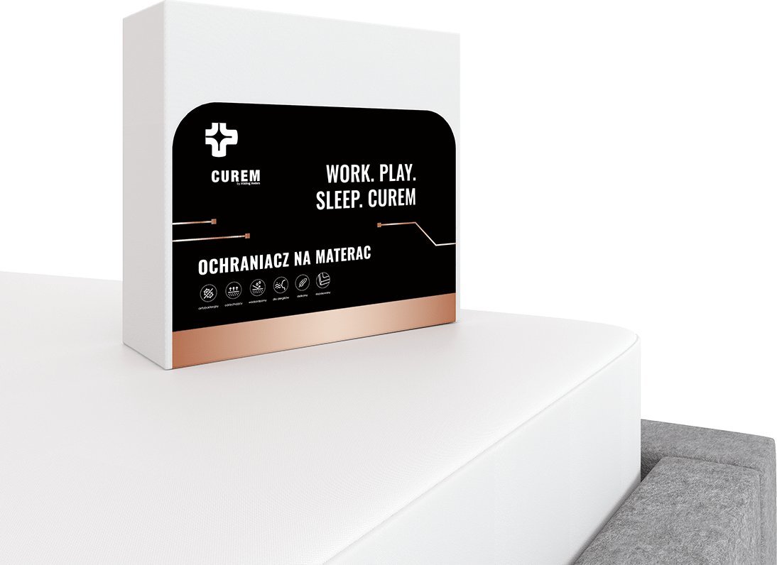 Curem Ochraniacz wodoodporny na materac Curem ROZMIAR: 90x200 cm, :