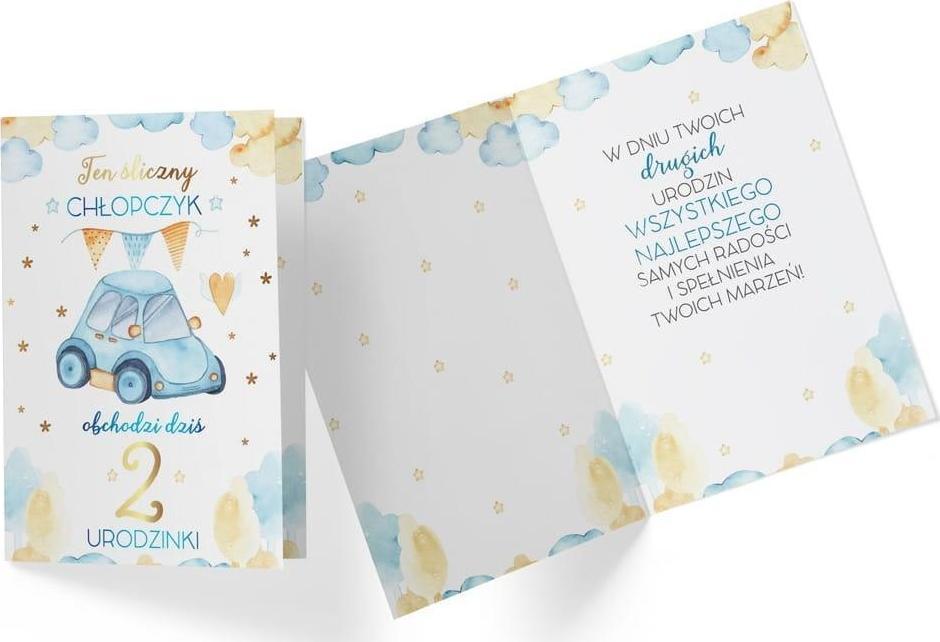 KUKARTKA Karnet PR-320 Urodziny 2 chłopiec