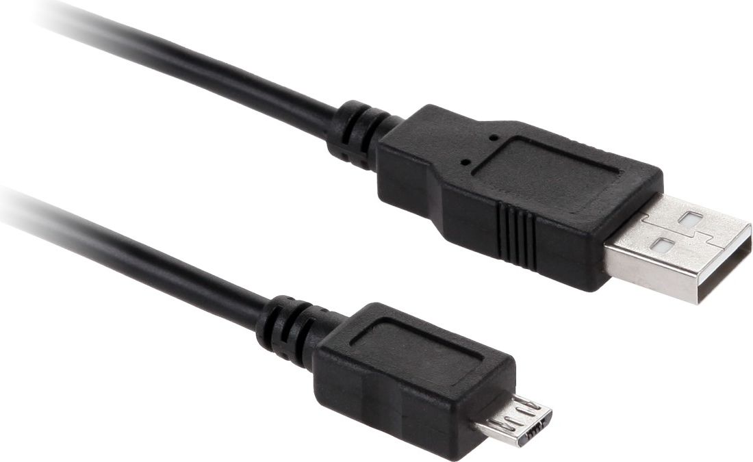 Kabel USB Cabletech USB-A - microUSB Czarny (KPO3874-1)