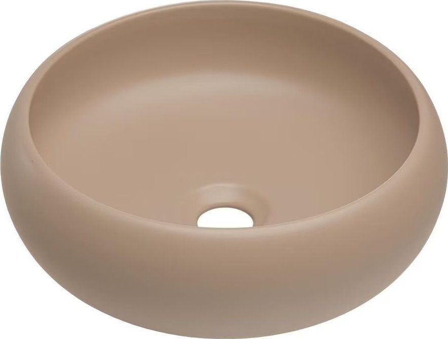 Umywalka Comad Okrągła umywalka nablatowa, Wiki, 36x36x12 cm, cappucino
