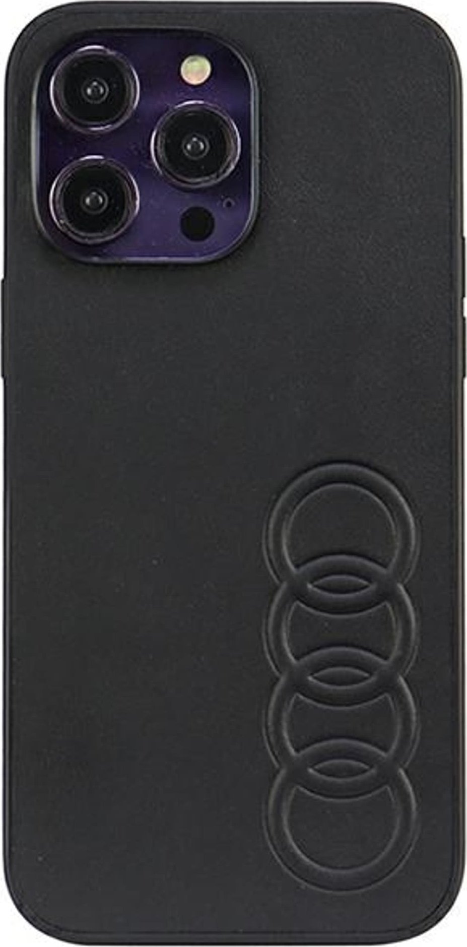 Audi Synthetic Leather iPhone 14 Pro Max 6.7" czarny/black hardcase AU-TPUPCIP14PM-TT/D1-BK