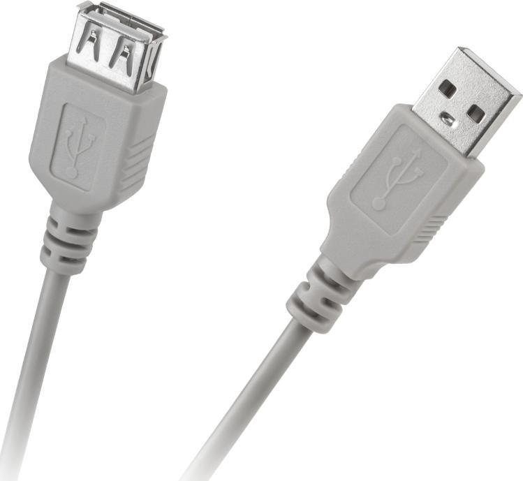 Kabel USB Cabletech USB-A - USB-A 1.8 m Szary (KPO2783-1.8)