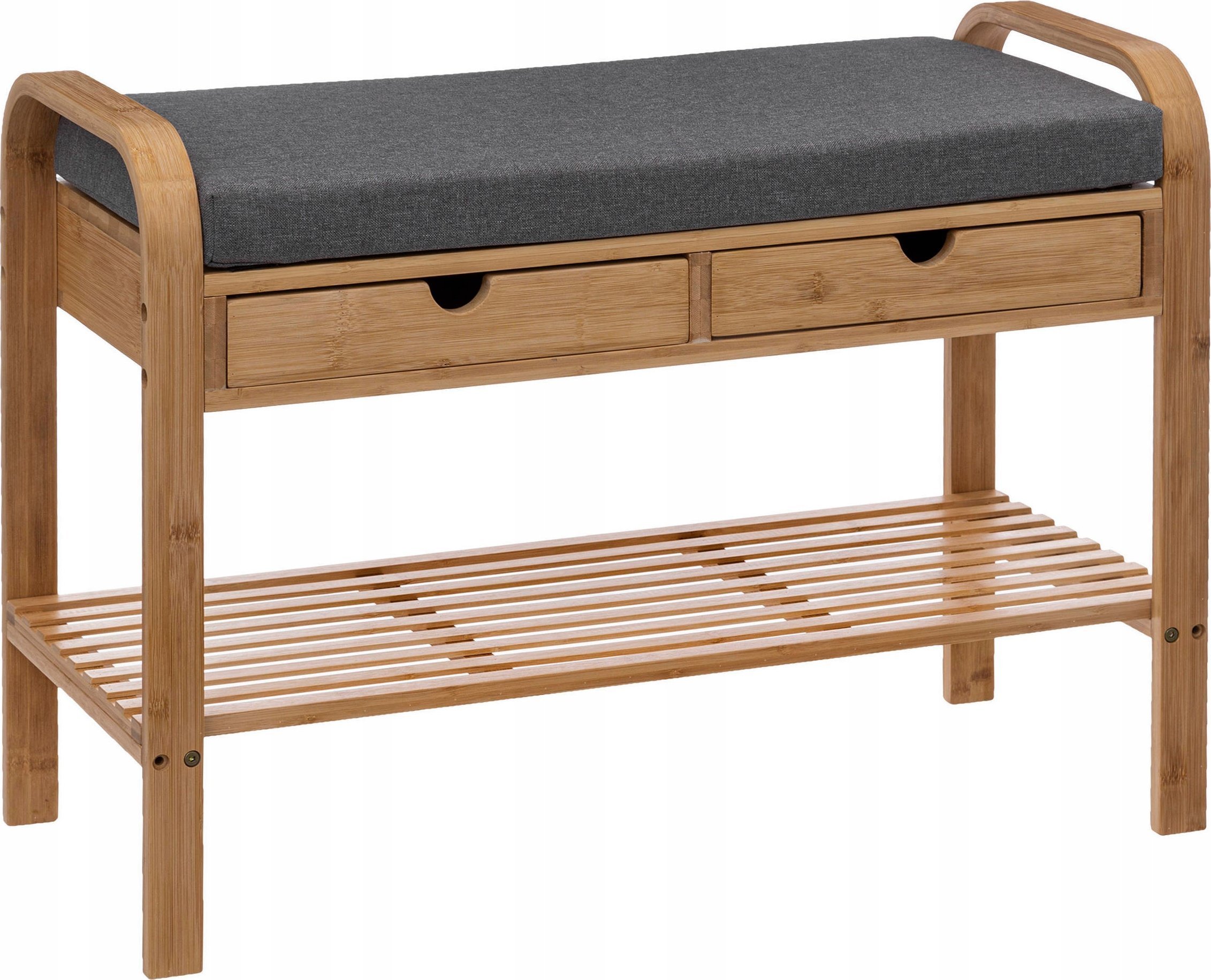 5five Szafka na buty z siedziskiem ZEN, bambus, 74 x 34 x 55 cm