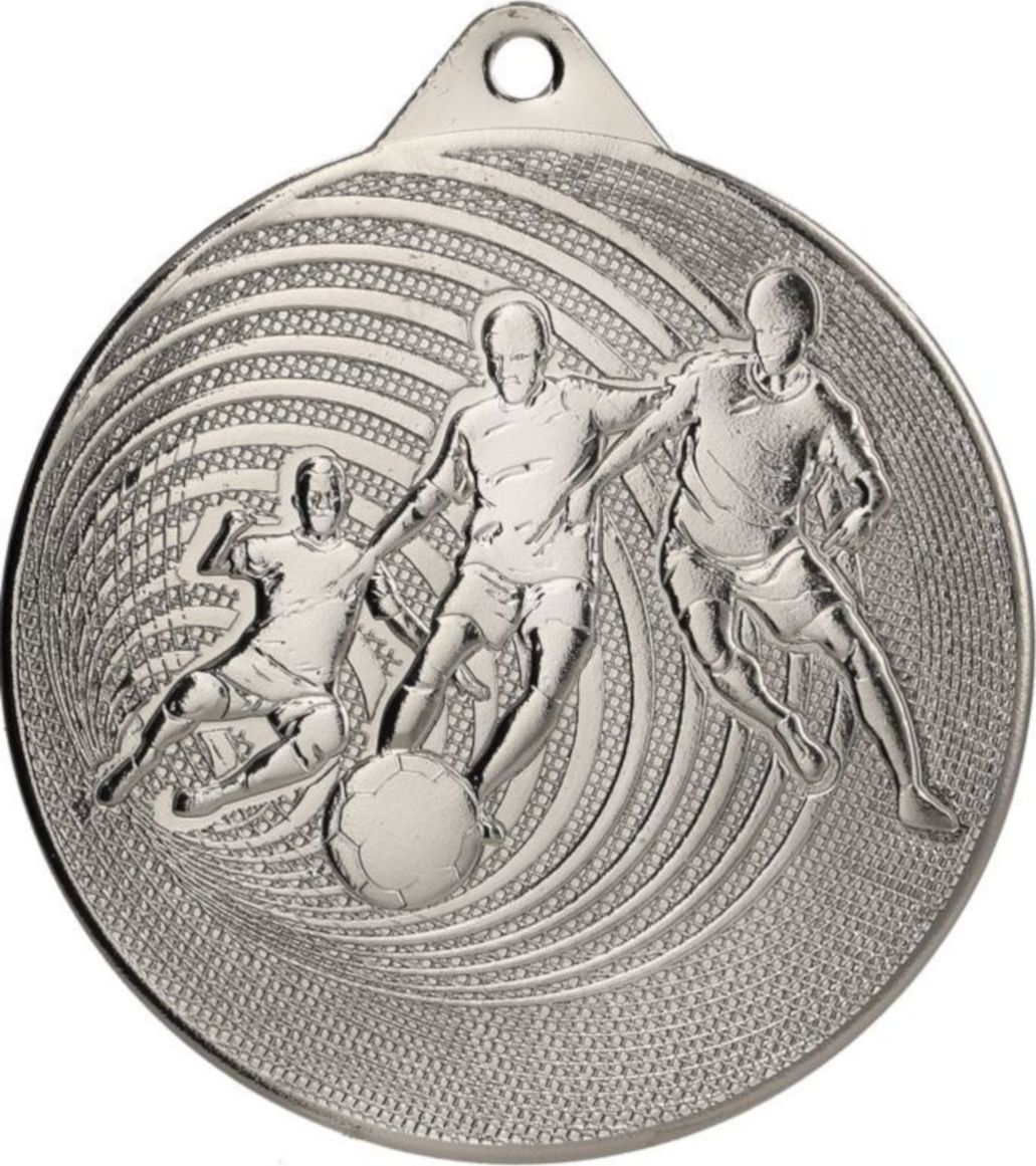 Victoria Sport MEDAL METALOWY PIŁKA NOŻNA FI 70 MMC3070 - SREBRNY