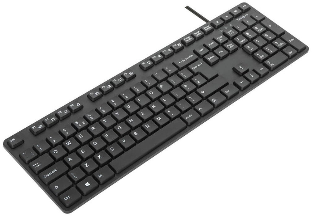 Targus - Tastatur-und-Maus-Set - full size - antimicrobial - USB - QWERTY - Spanisch - Schwarz