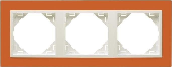 Efapel EFAPEL ANIMATO RAMKA 3-KROTNA POMARAŃCZOWY LODOWY 90930 TJG