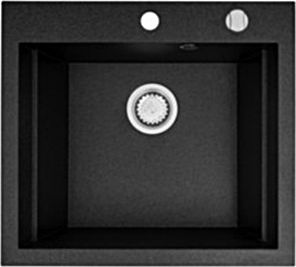 Zlewozmywak Pyramis Pyramis SIROS 57x51,5 1B Czarny 070084901