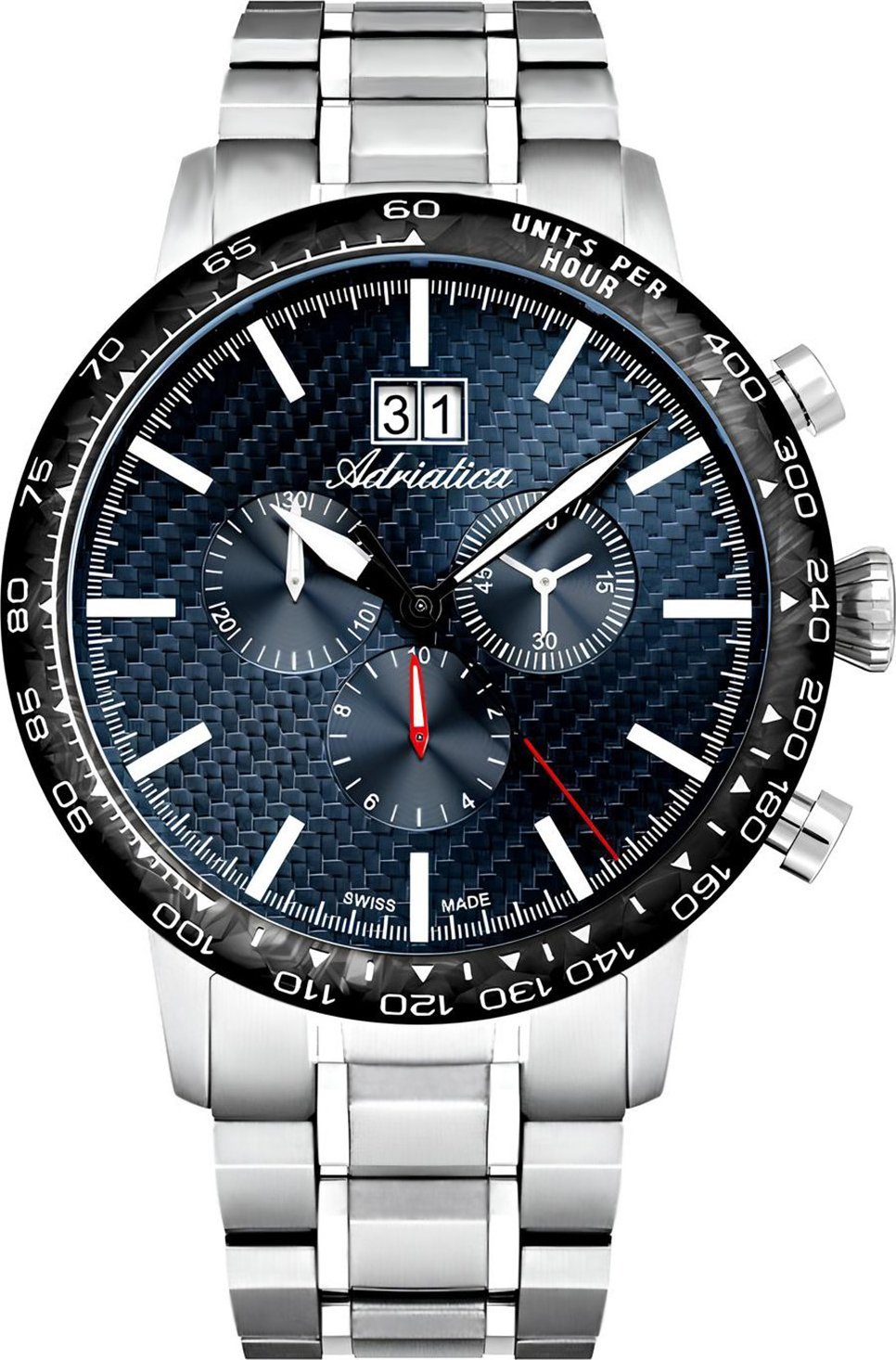 Zegarek Adriatica Zegarek męski Adriatica A8383.4115CH szary