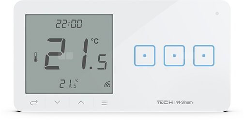 Bezprzewodowy włącznik światła potr. z regulatorem pokojowym biały WSR-03P Tech Sterowniki