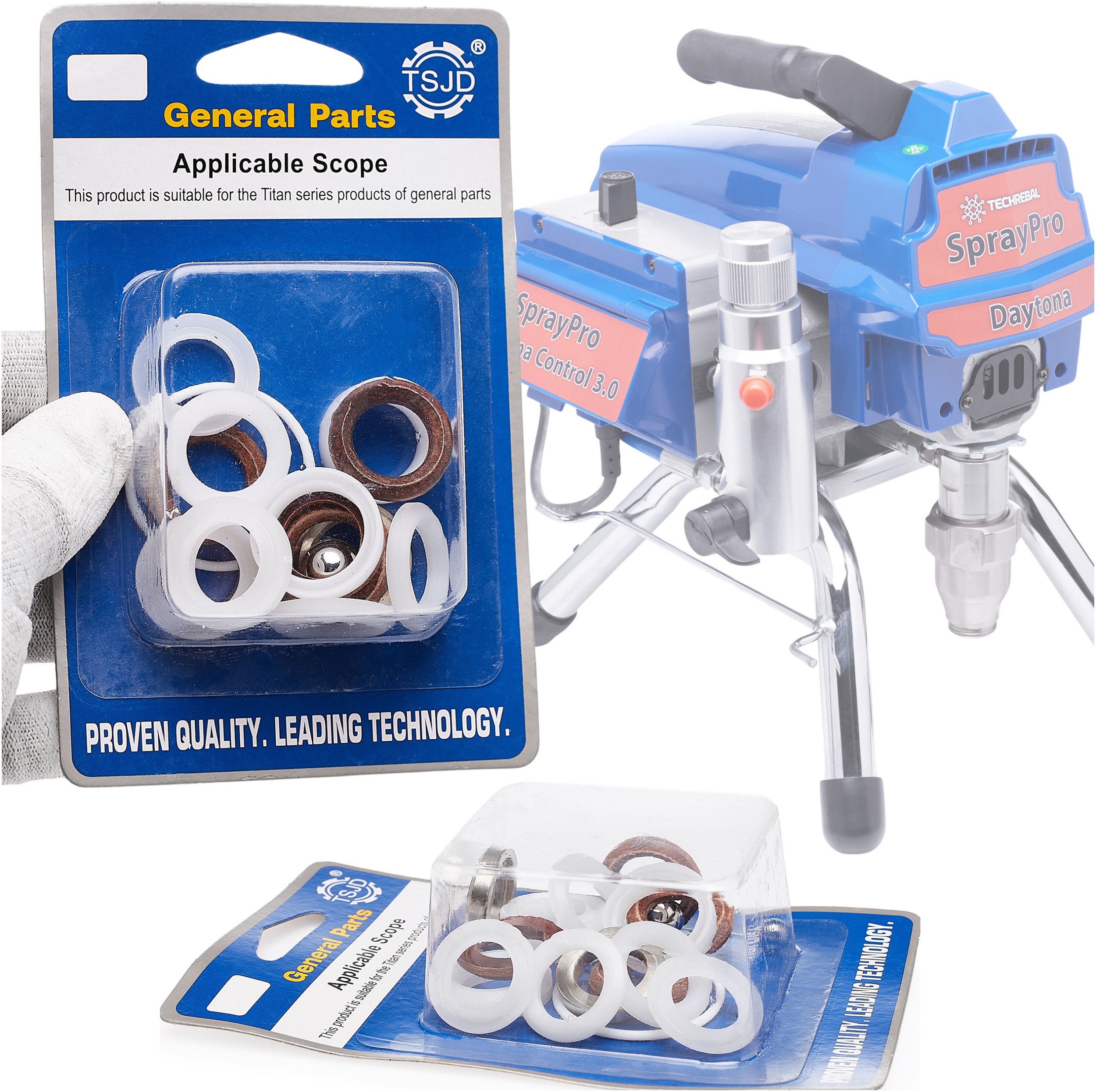 Zestaw Naprawczy Uszczelki Podkładki Kulka Agregat Malarski Techrebal Graco