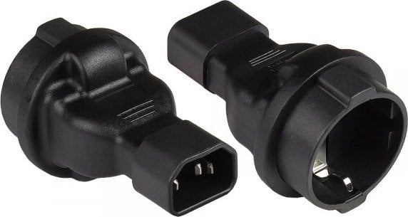Adapter USB Alcasa Alcasa PA-1402S adapter wtyczek zasilających C14 Typu F Czarny