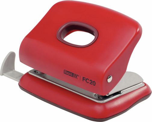 Dziurkacz Rapid Fashion FC20 20 kartek Czerwony (10K125B)