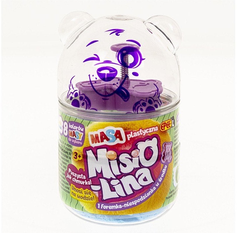 Masa plastyczna Misiolina 60g 1 foremka Niebieska