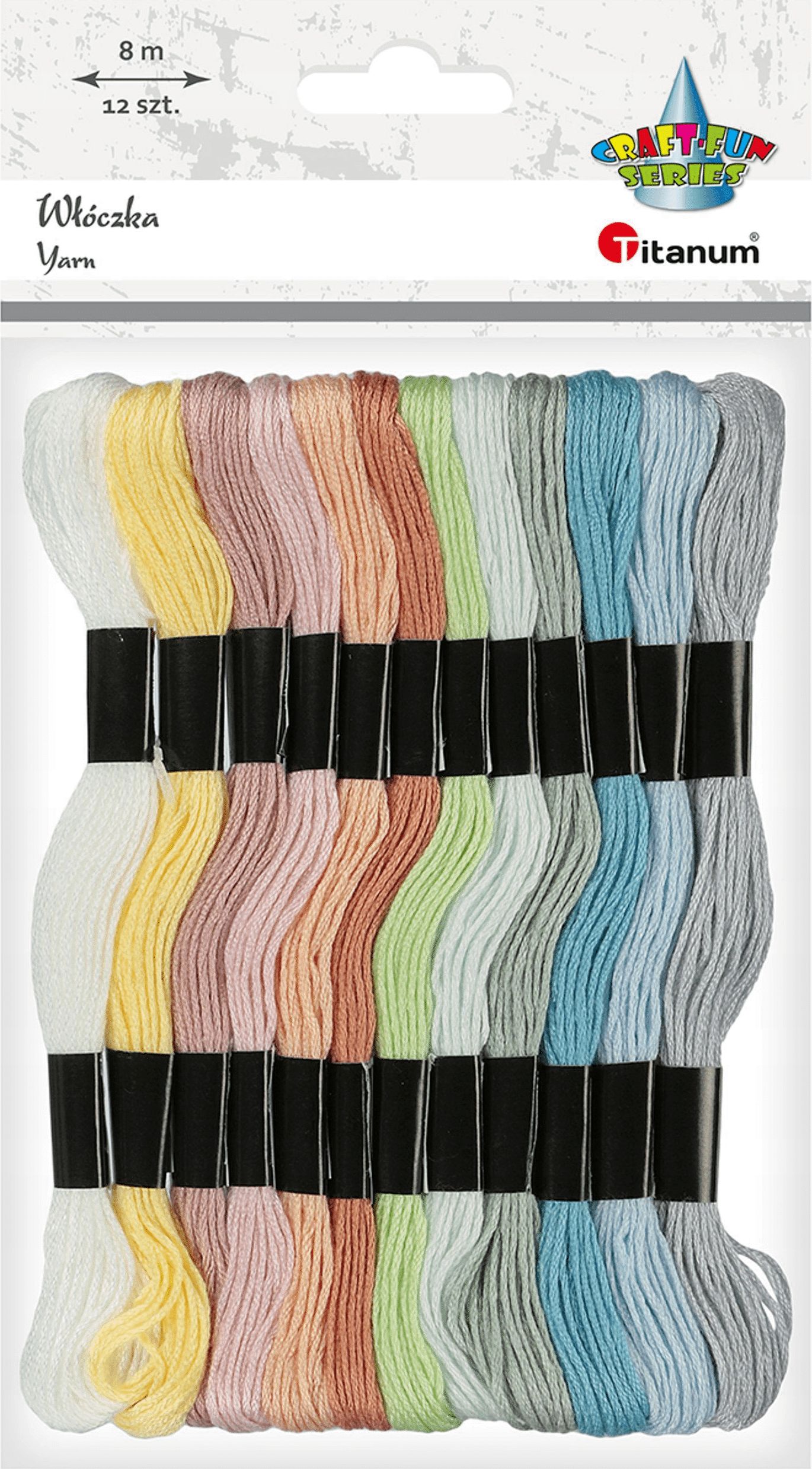 Titanum Mulina 8mm pastelowa 12 kolorów