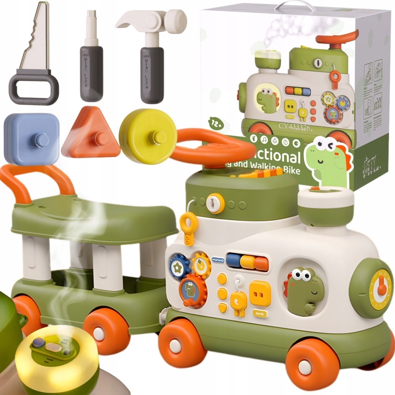 Bounn Jeździk dla dzieci 12 m+ sensoryczna ciuchcia