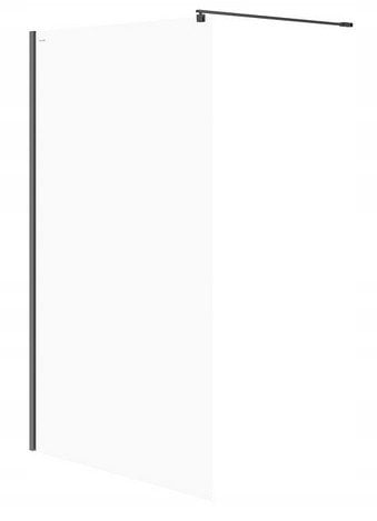 Cersanit (kabiny WALK-IN) Kabina prysznicowa walk-in MILLE - (120x200) czarna (S161-004)