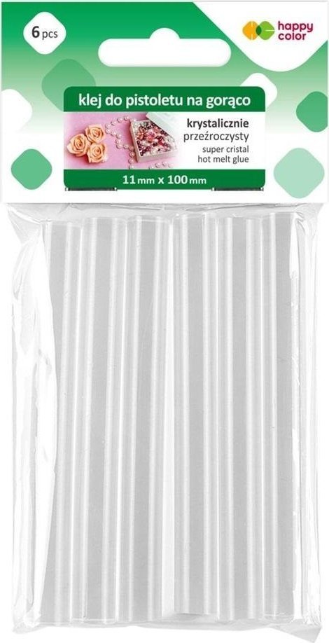 Klej do pistoletu na gorąco 6szt HAPPY COLOR