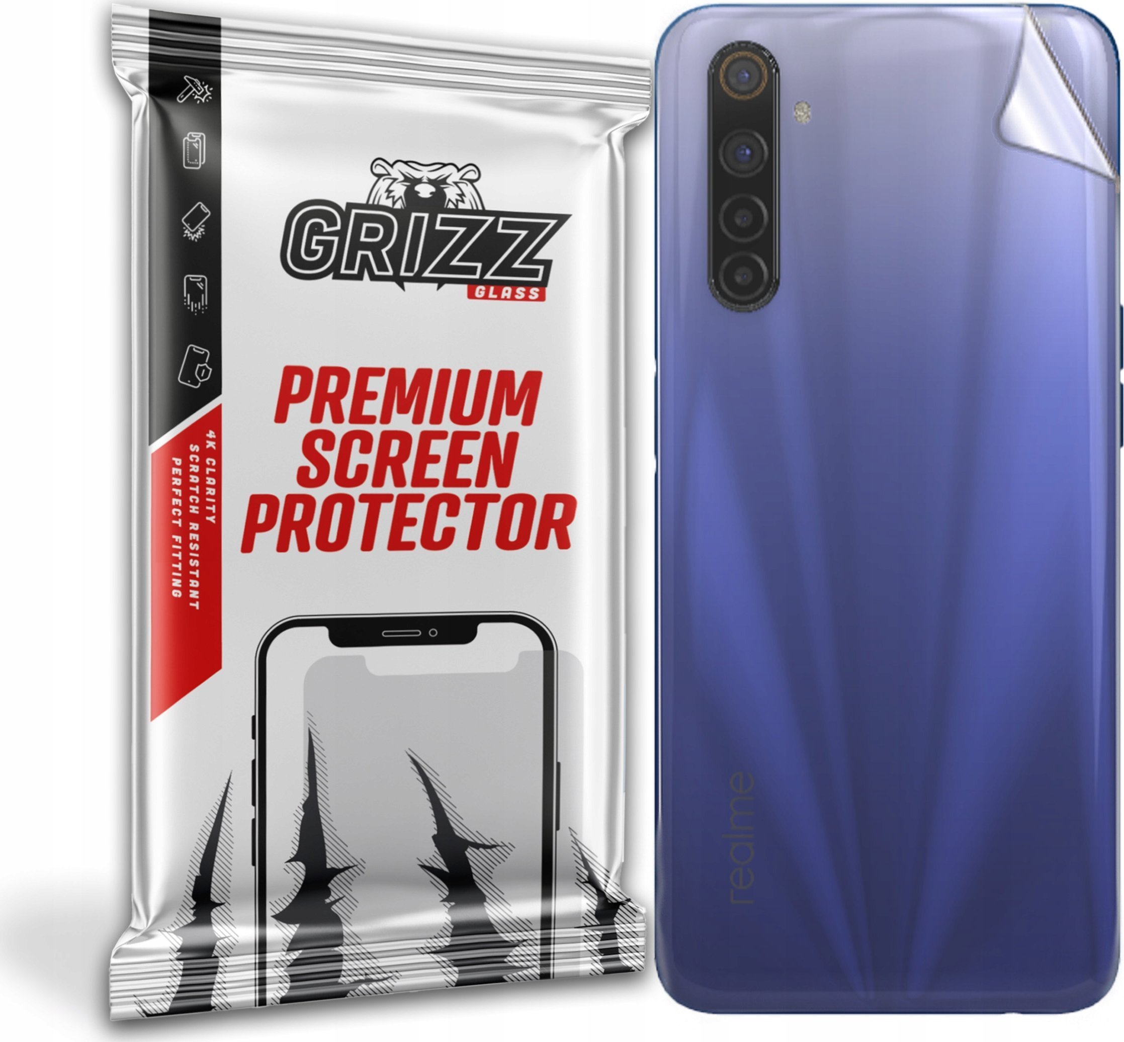 GrizzGlass Folia na tył Grizz Realme 6
