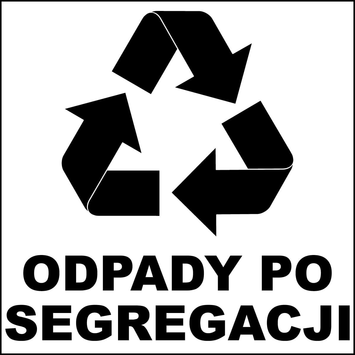 Ulsonix Naklejka Kosz Znak Segregacja Odpadów Zmieszane Libres Polska Sp So-8 5902082235880