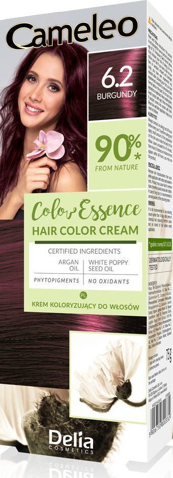 DELIA COSMETICS Cameleo Color Essence Krem koloryzujący nr 6.2 - burgundy 1op.