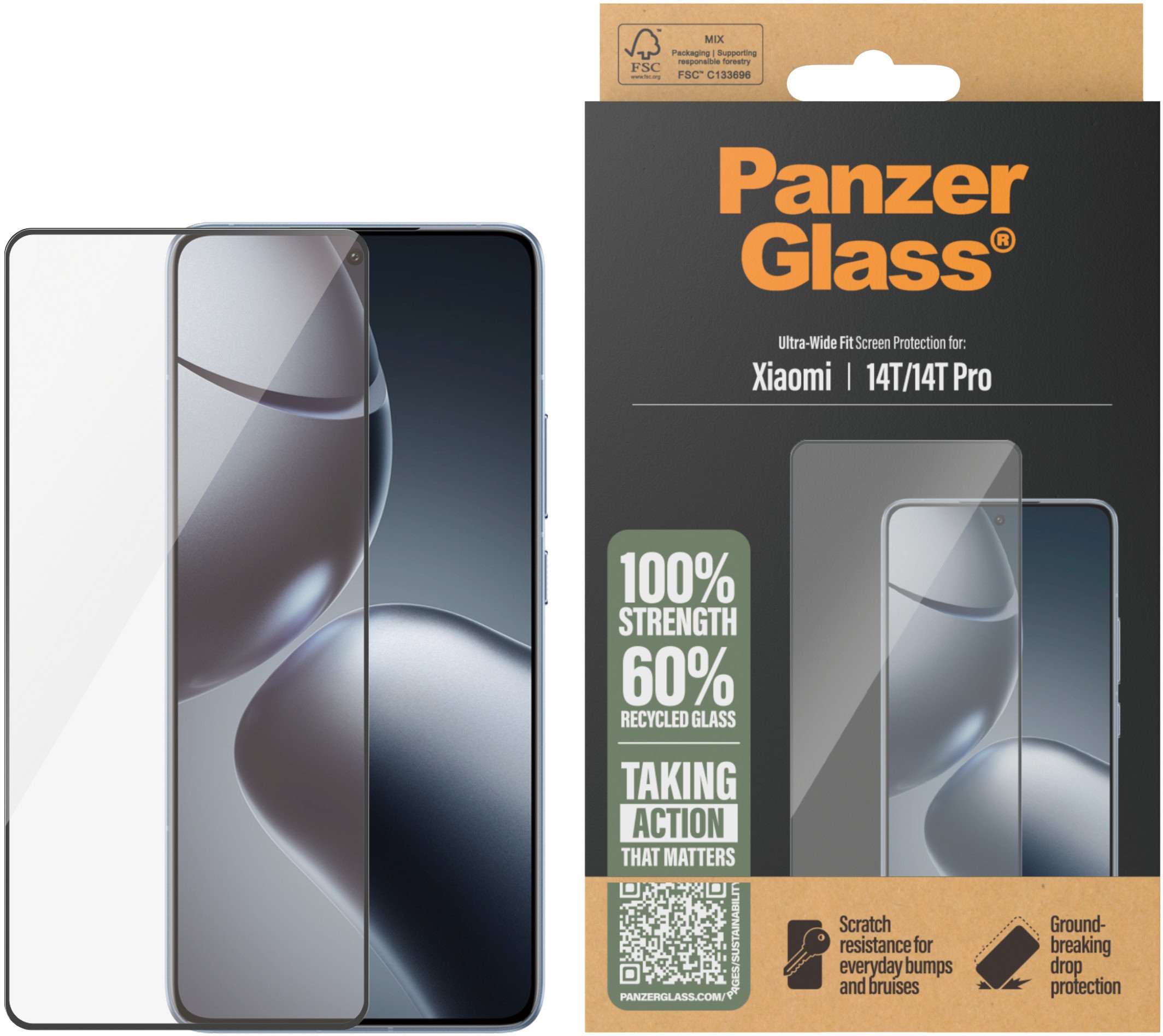 PanzerGlass Screen Protector Xiaomi 14T / 14T Pro - UWF
