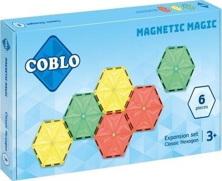 Klocki magnetyczne 6 p?yt hexagon 14cm