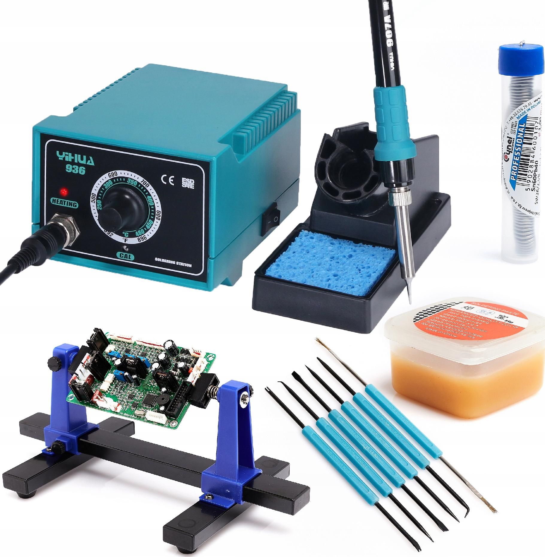 Techrebal Stacja lutownicza Yihua 936 Uchwyt KIT5