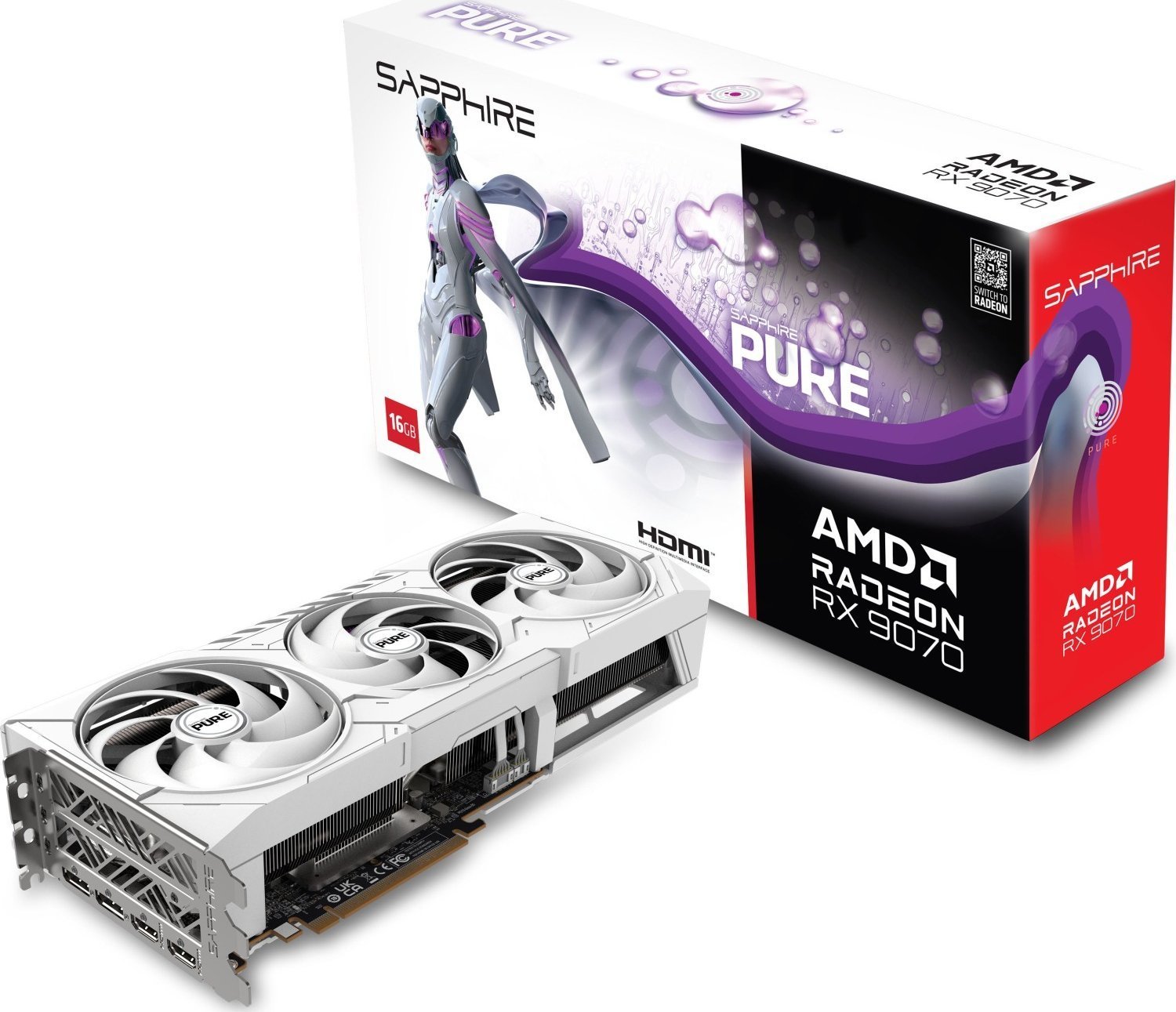 Karta graficzna Sapphire Pure Radeon RX 9070 16GB GDDR6 (11349-02-20G)
