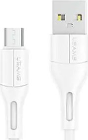 Kabel USB Usams USB-A - microUSB 1 m Biały (SJ502USB02)