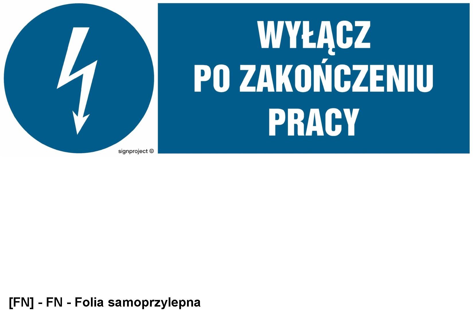 HF017 - Wyłącz po zakończeniu pracy 150x50