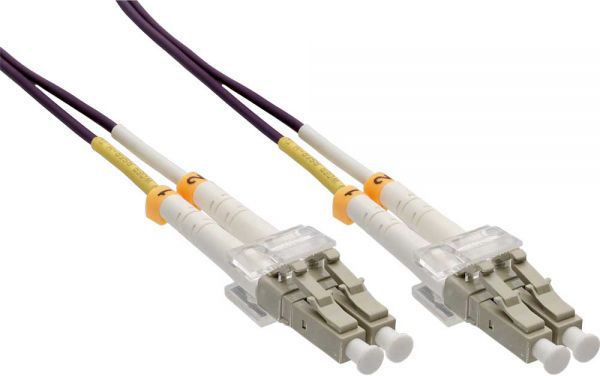 InLine Patchcord światłowodowy LC/LC, 50/125µm, OM4 15m (88545P)