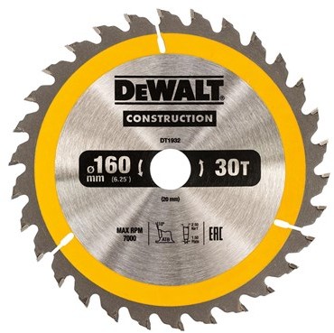 Dewalt Piła tarczowa 165x20mmx18z - DT1933-QZ