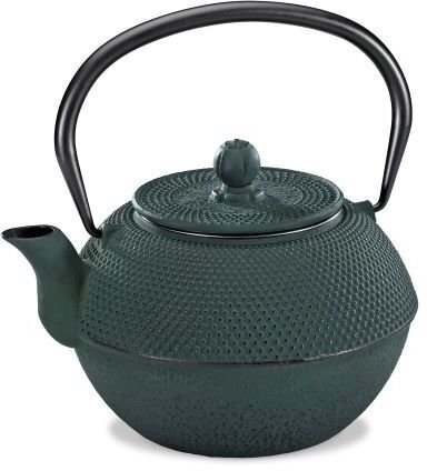 Dzbanek filtrujący Kuchenprofi Dzbanek z zaparzaczem do herbaty Yasmin, żeliwo, 0,8 l, zielony