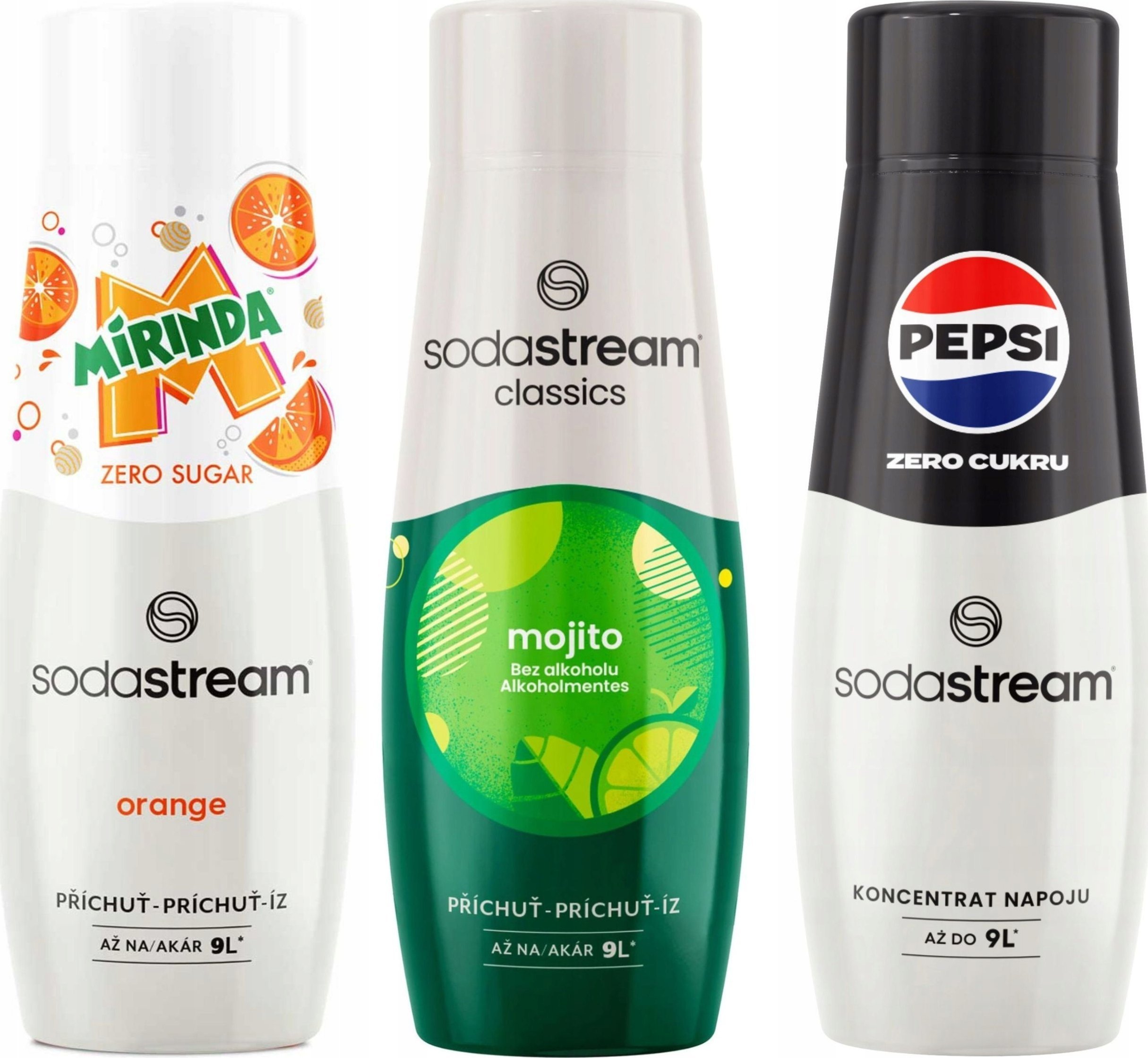 SO Syrop do saturatora SodaStream Mirinda Zero + Mojito + Pepsi Zero