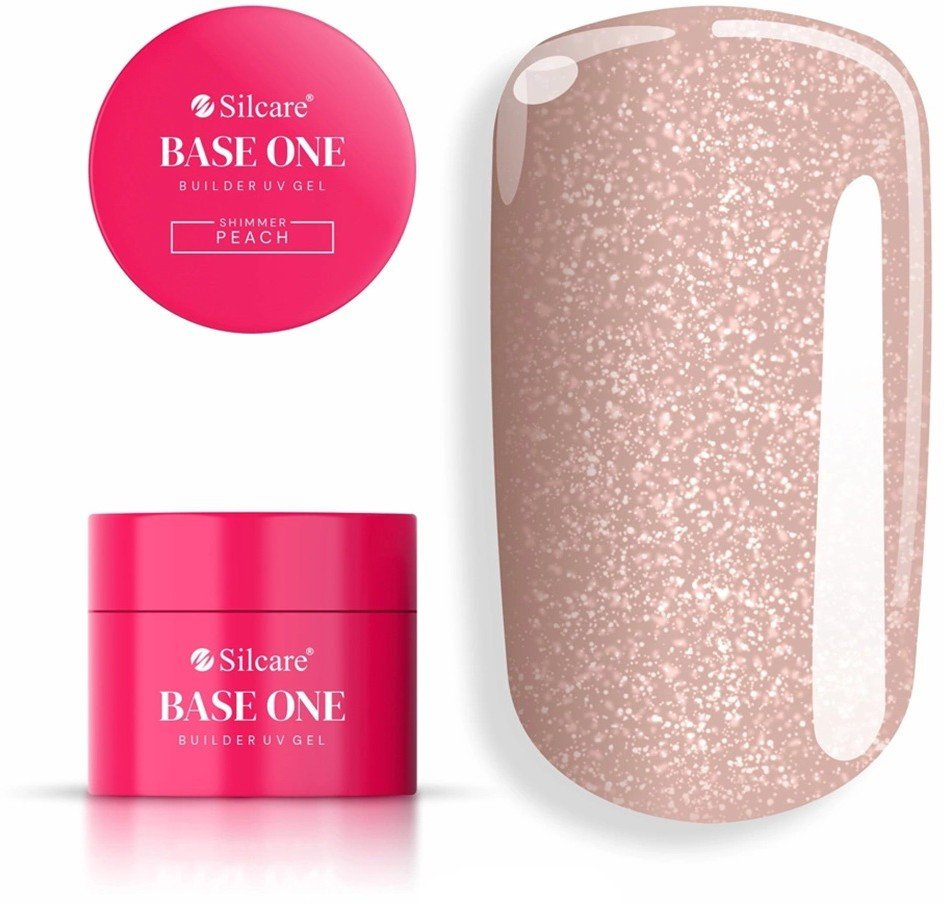 Silcare Base One Shimmer Peach żel budujący do paznokci 100g