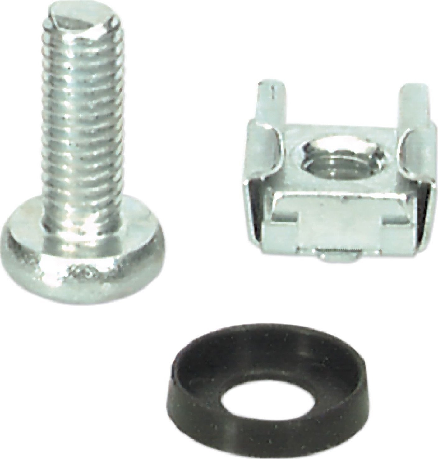 EFB EFB Kaefigmuttern Schraubensatz M6 Set a 50 Stueck Unterlegscheiben aus Kunststoff geeignet fuer Materialstaerken bis 20m