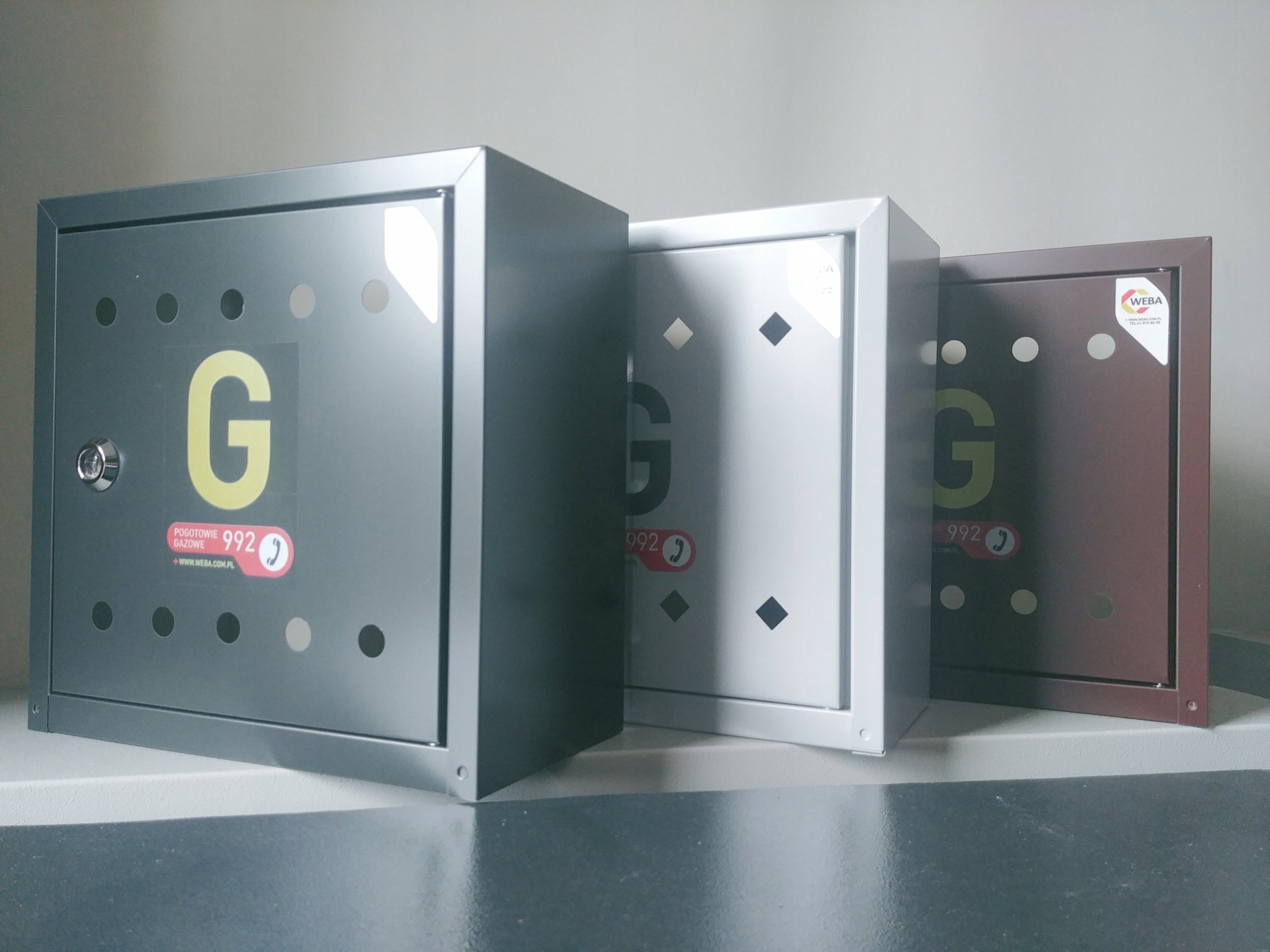 SKRZYNKA NA ZAWOR ALUMINIOWA, 300X300X150 ANTRACYT