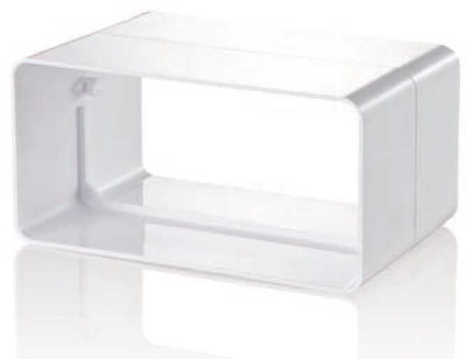 Łącznik kanału płaskiego 90x220 biały KP90-2