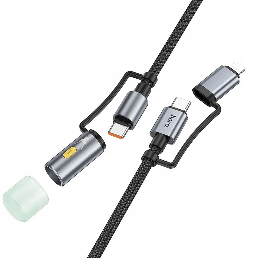 Kabel USB Hoco USB-C - Lightning 1.2 m Czarny