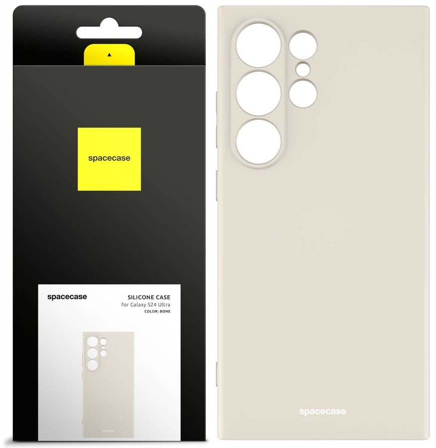 SpaceCase Etui Silicone Case Galaxy S24 Ultra bone standard