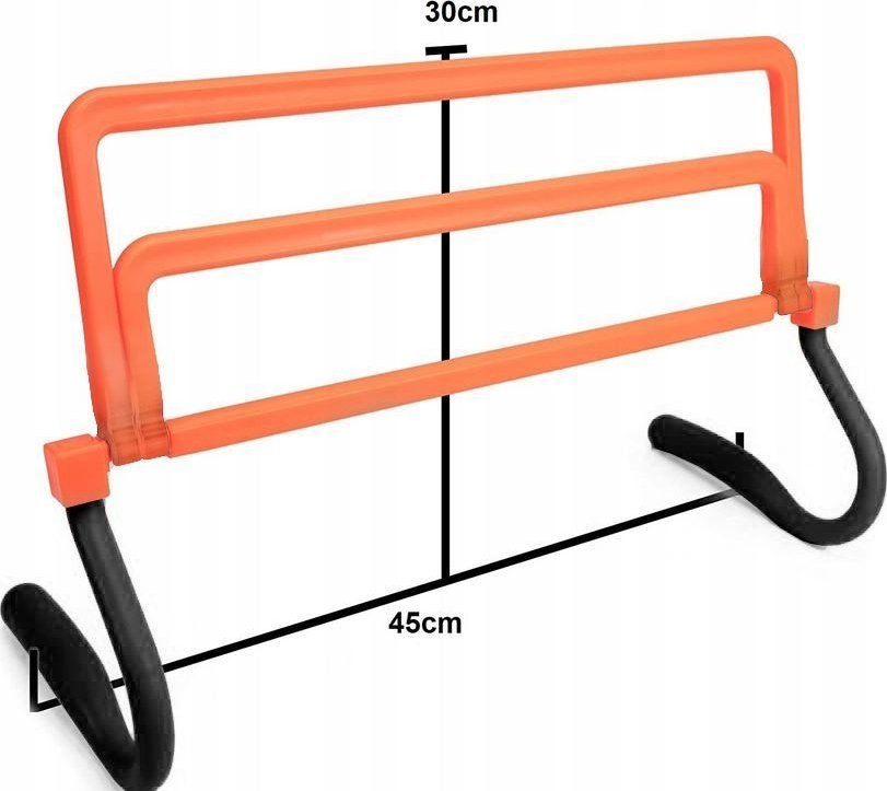 YakimaSport Płotek treningowy koordynacyjny 3 wysokości zestaw 6 sztuk