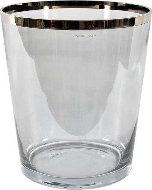 Belldeco Szkło Pojemnik czarny pas platyna