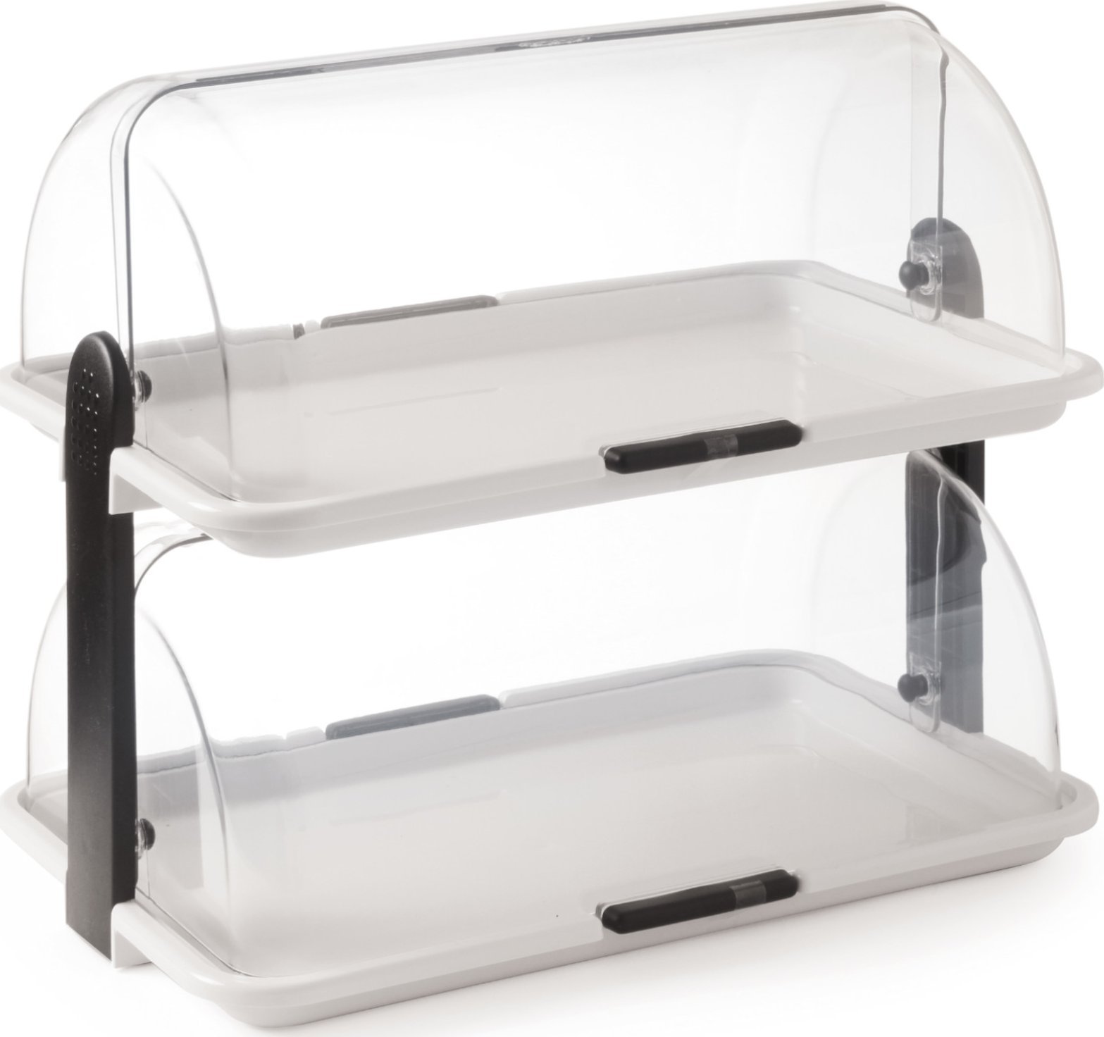 Hendi Witrynka ekspozycyjna bufetowa z pokrywą roolltop podwójna 380 x 260 x 355 mm - Hendi 871768 Witrynka ekspozycyjna bufetowa z pokrywą roolltop p