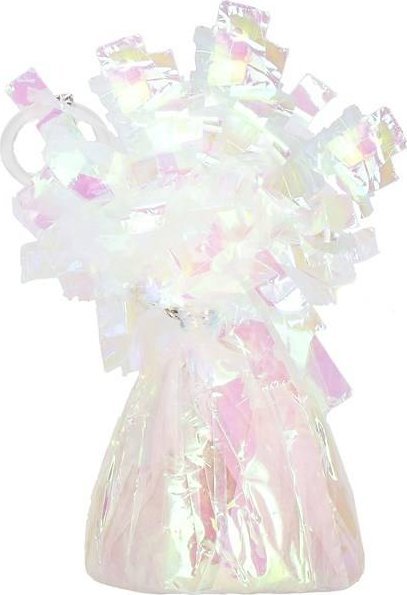 Springos Obciążenie do balonów 130 g foliowe ciężarek biały holo UNIWERSALNY