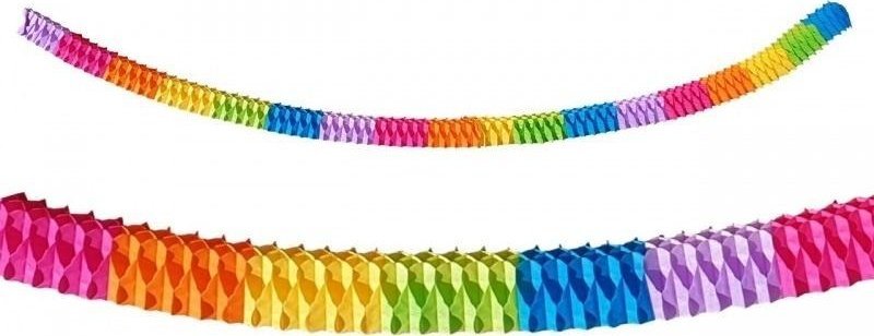 Girlanda papierowa Tęcza 4szt