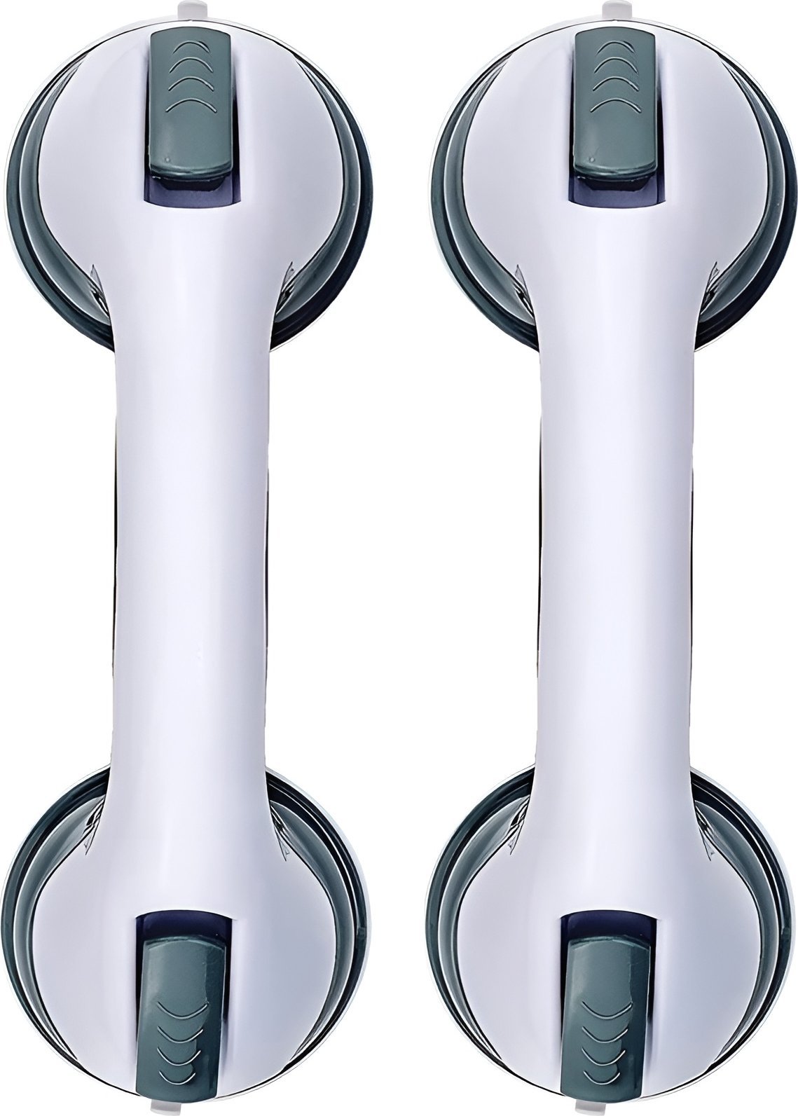 ER4 2x UCHWYT ŁAZIENKOWY POD PRYSZNIC ŚCIENNY NA PRZYSSAWKI PORĘCZ DLA SENIORA